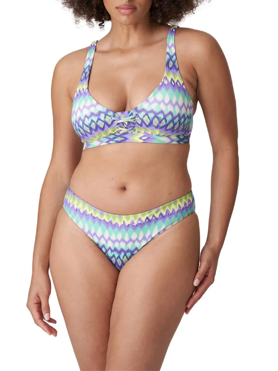 Holiday Plunge Bikini Top - Mezcalita Blue