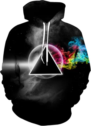 Hoodies for Men and Women-Teen Boys Pullover Hoodies Sweatshirt for Gifts Black red Galaxy Hoodies