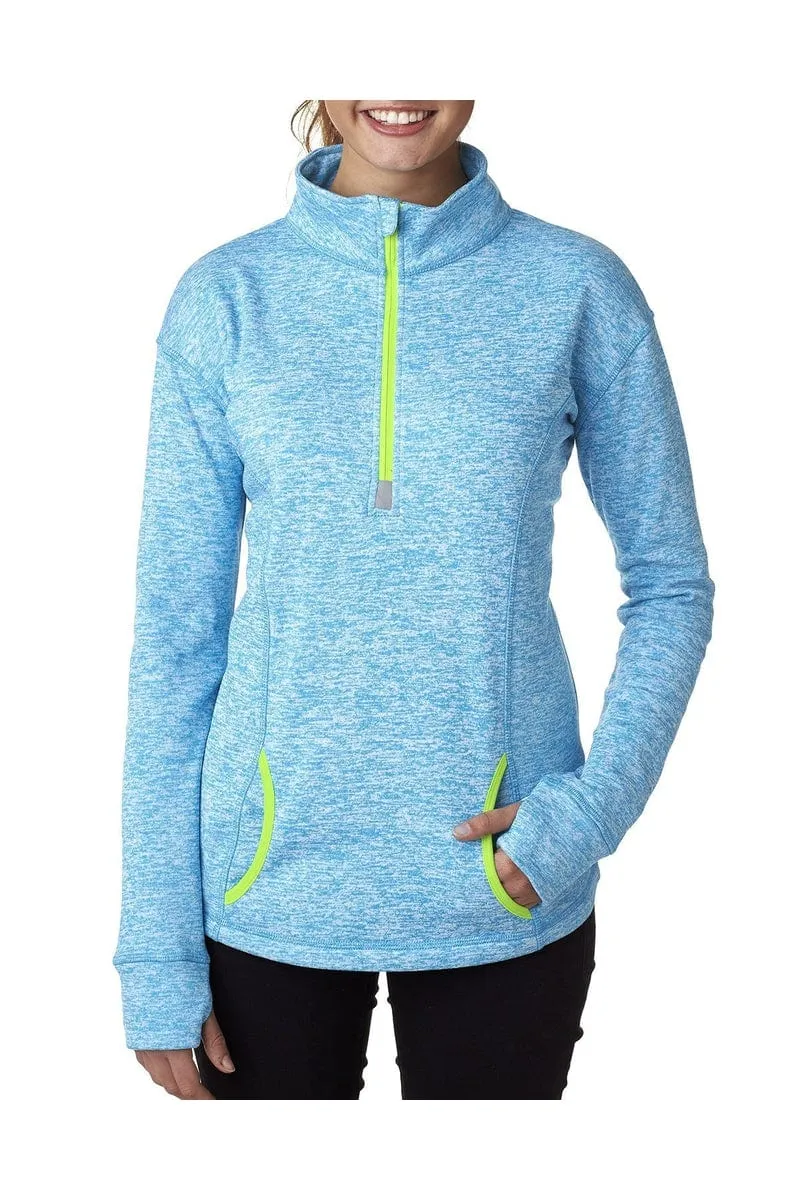 J America JA8617: Ladies' Cosmic Fleece Quarter-Zip