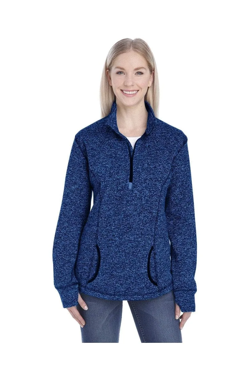 J America JA8617: Ladies' Cosmic Fleece Quarter-Zip