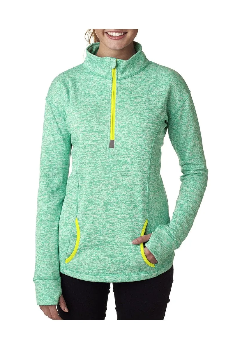 J America JA8617: Ladies' Cosmic Fleece Quarter-Zip