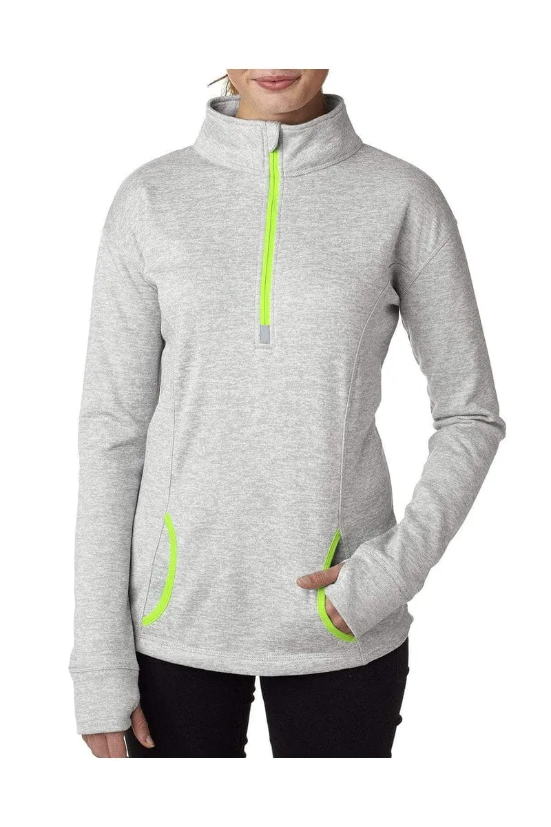 J America JA8617: Ladies' Cosmic Fleece Quarter-Zip