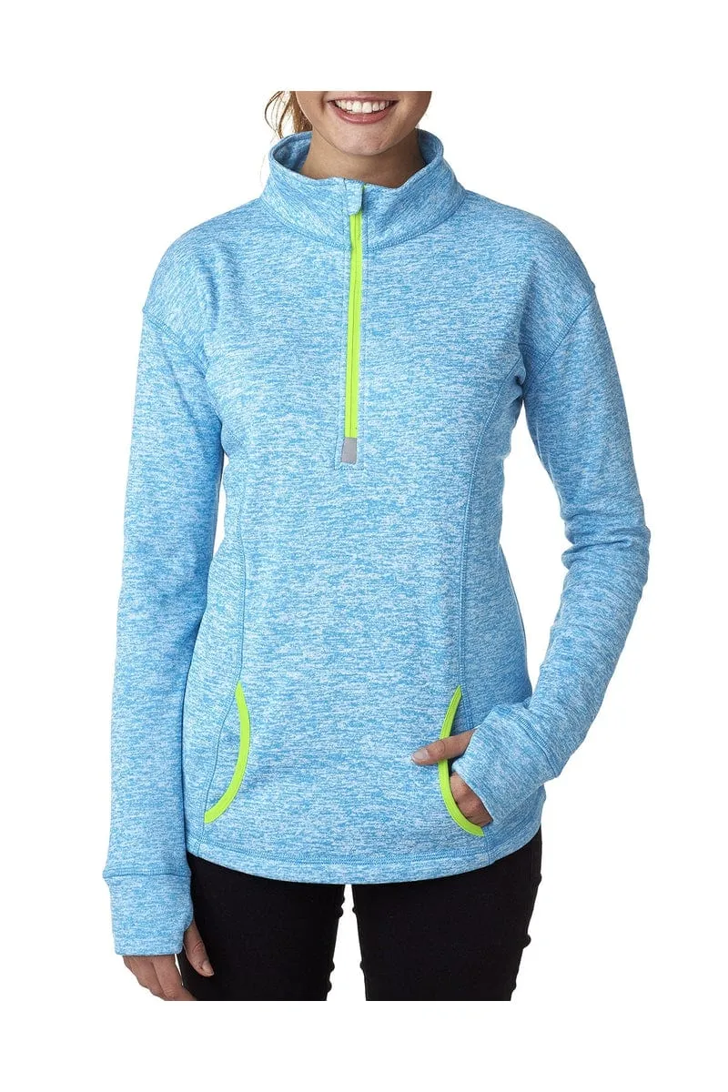 J America JA8617: Ladies' Cosmic Fleece Quarter-Zip