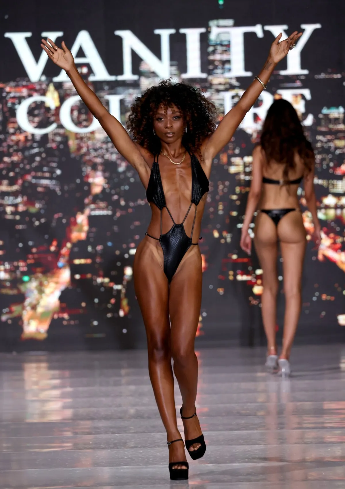 Kaye One Piece Swimsuit - Black Snake