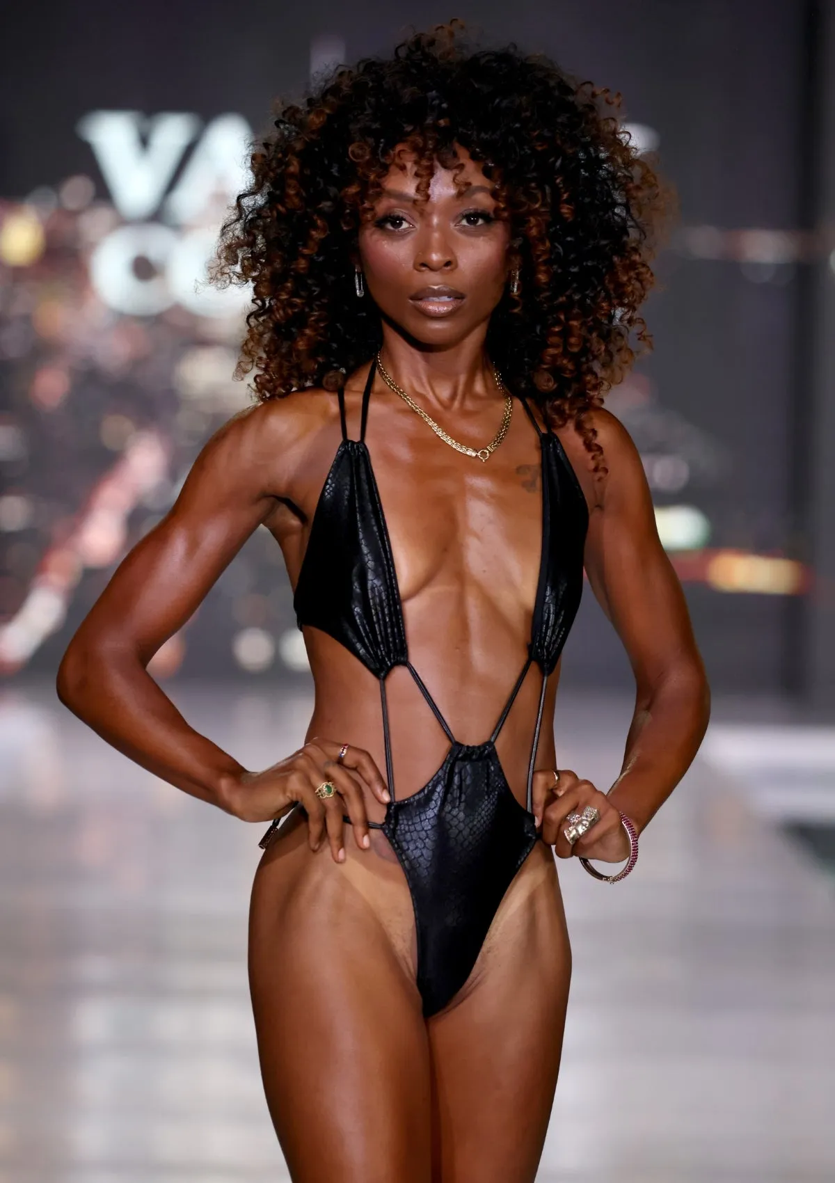 Kaye One Piece Swimsuit - Black Snake