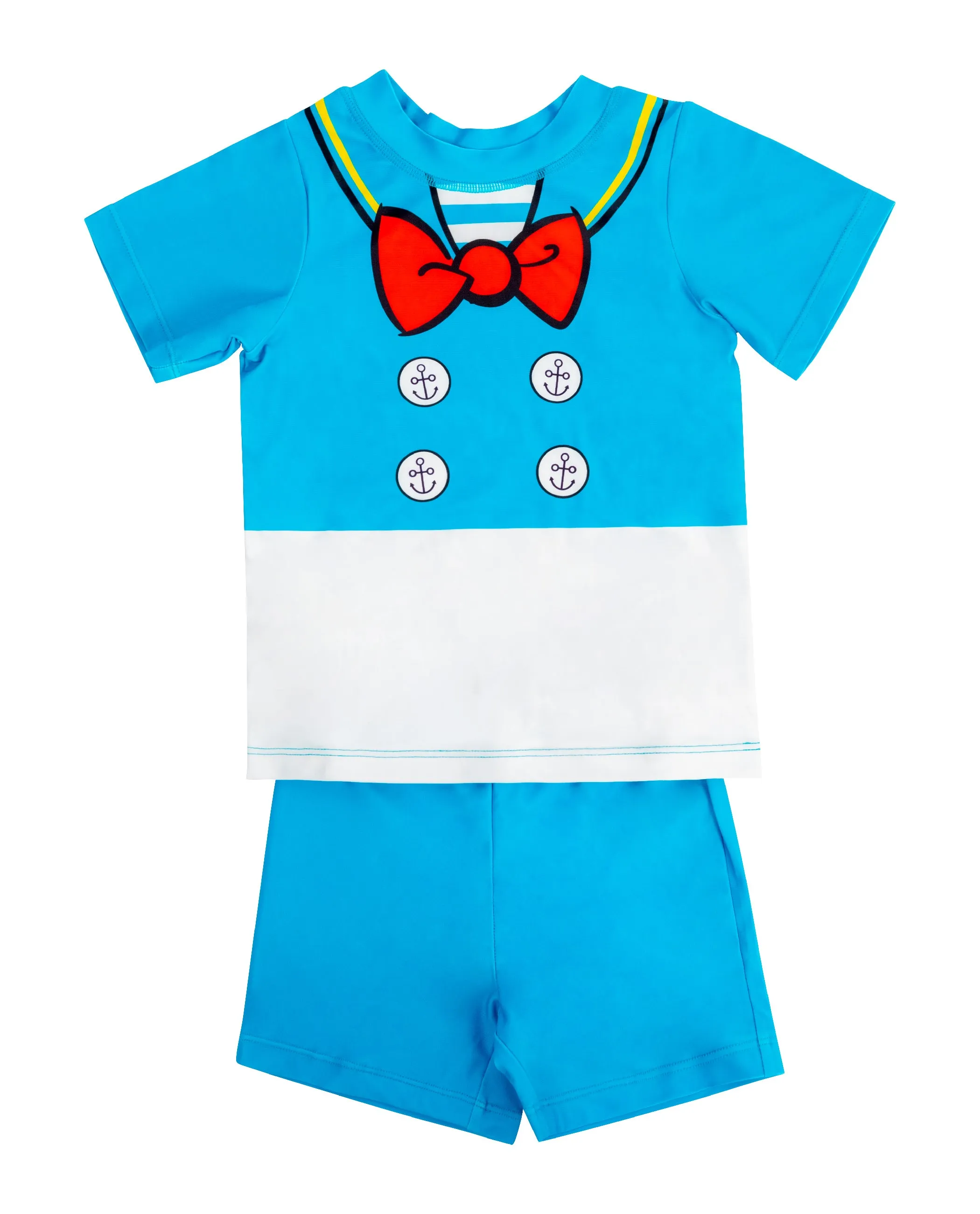 Kids Two-Piece Donald Duck 3D Feet Swimwear