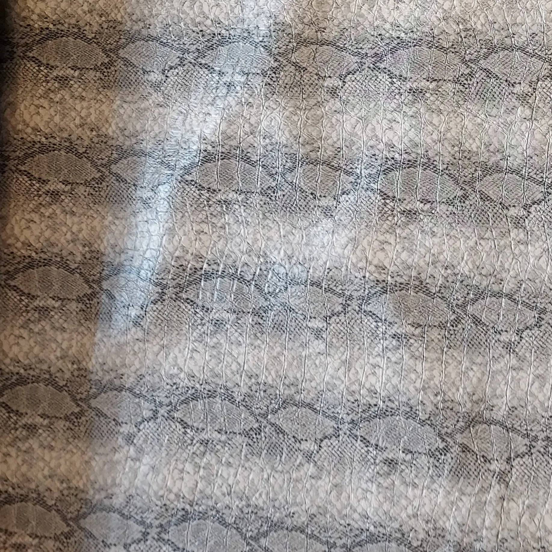 Leather Look Snake  Fabric