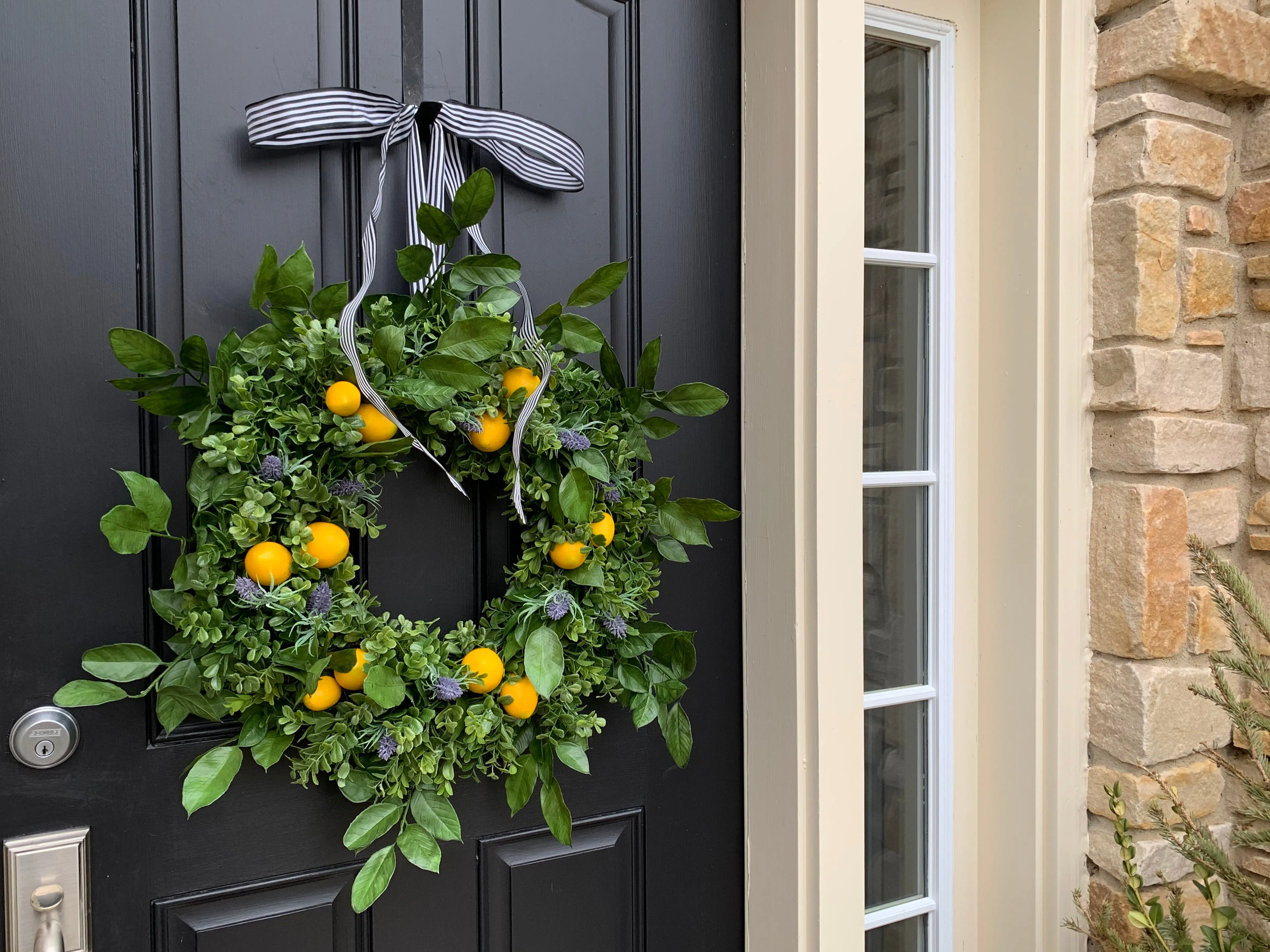 Lemon and Lavender Wreath