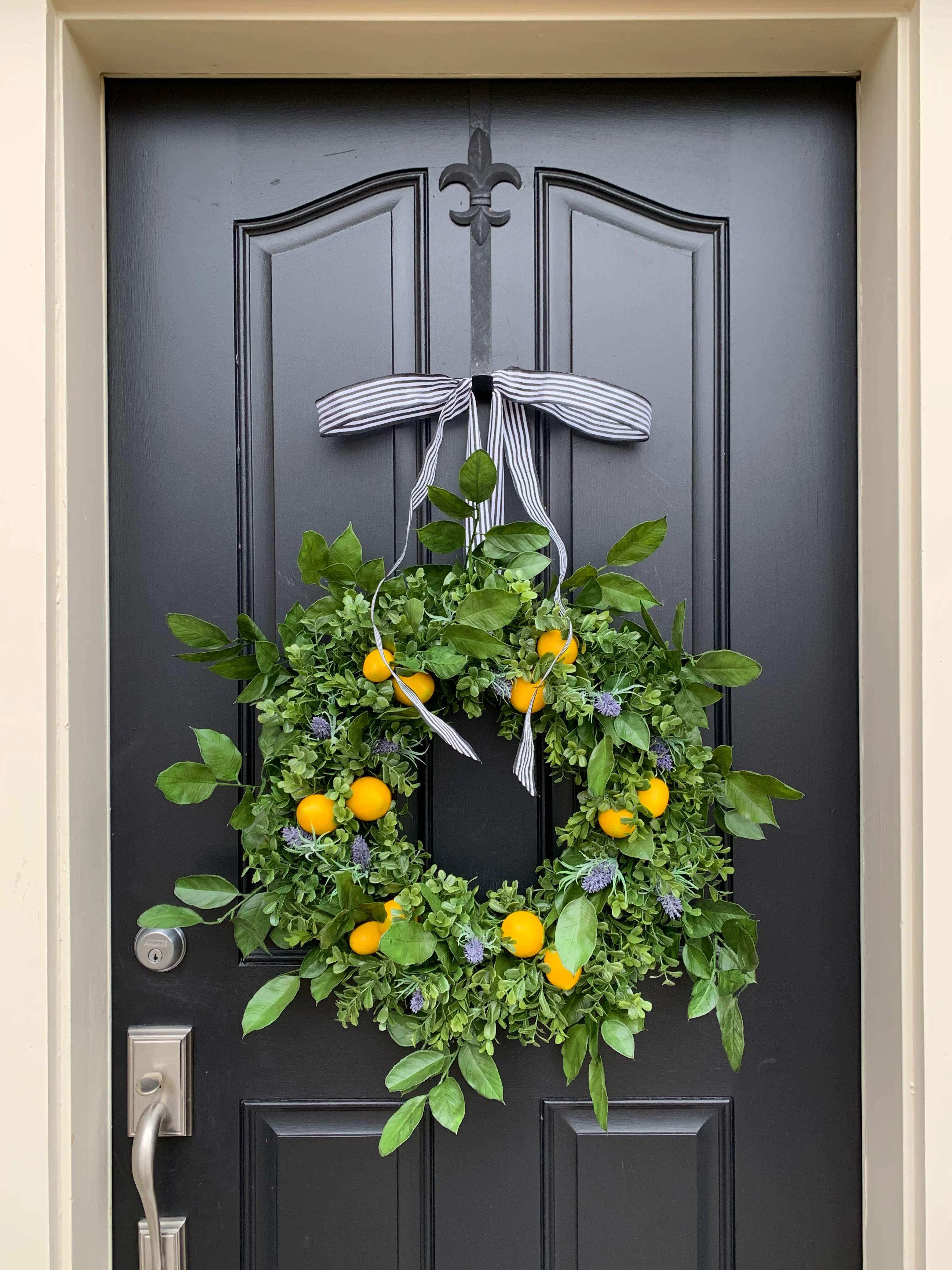 Lemon and Lavender Wreath