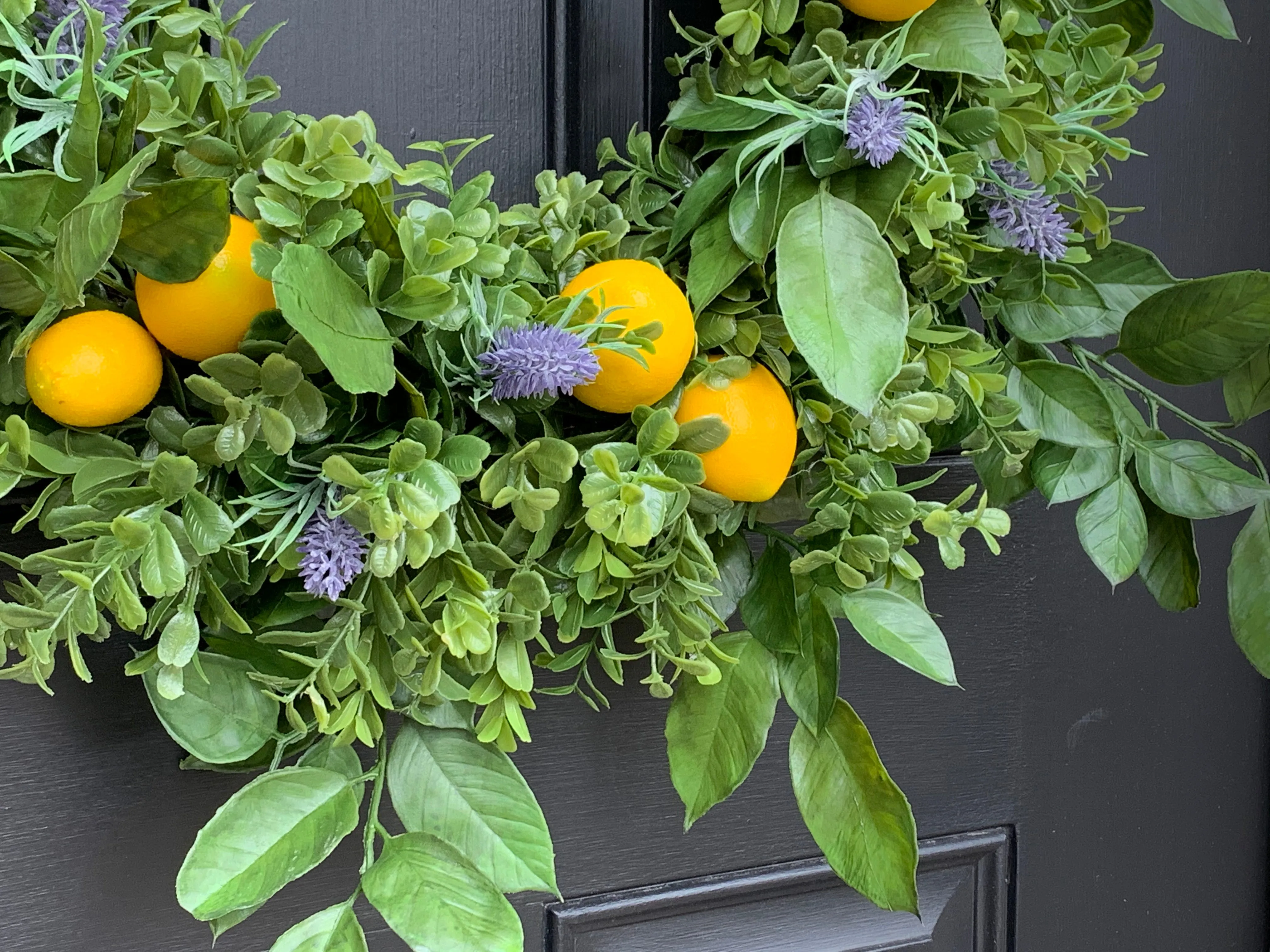 Lemon and Lavender Wreath