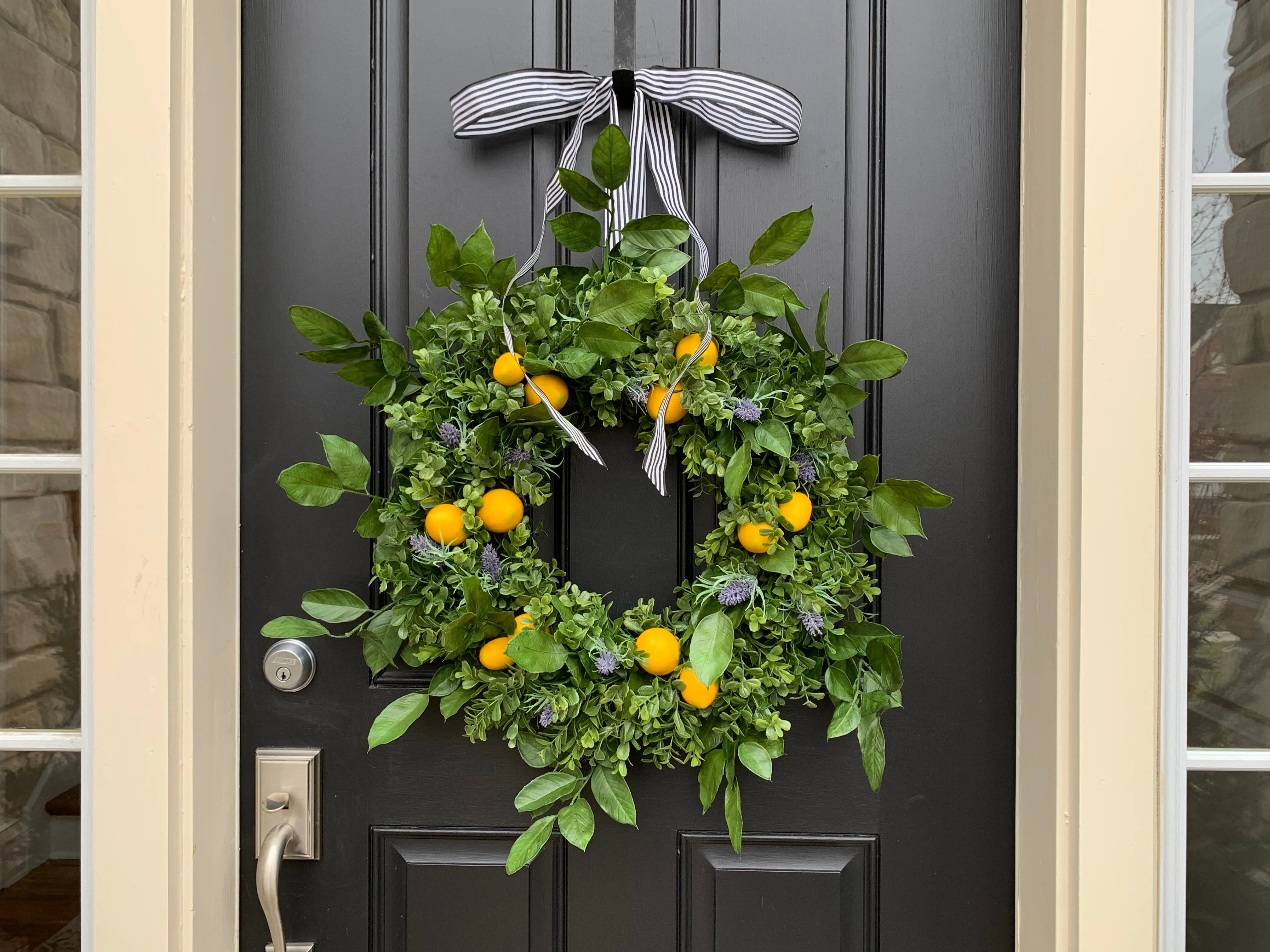 Lemon and Lavender Wreath