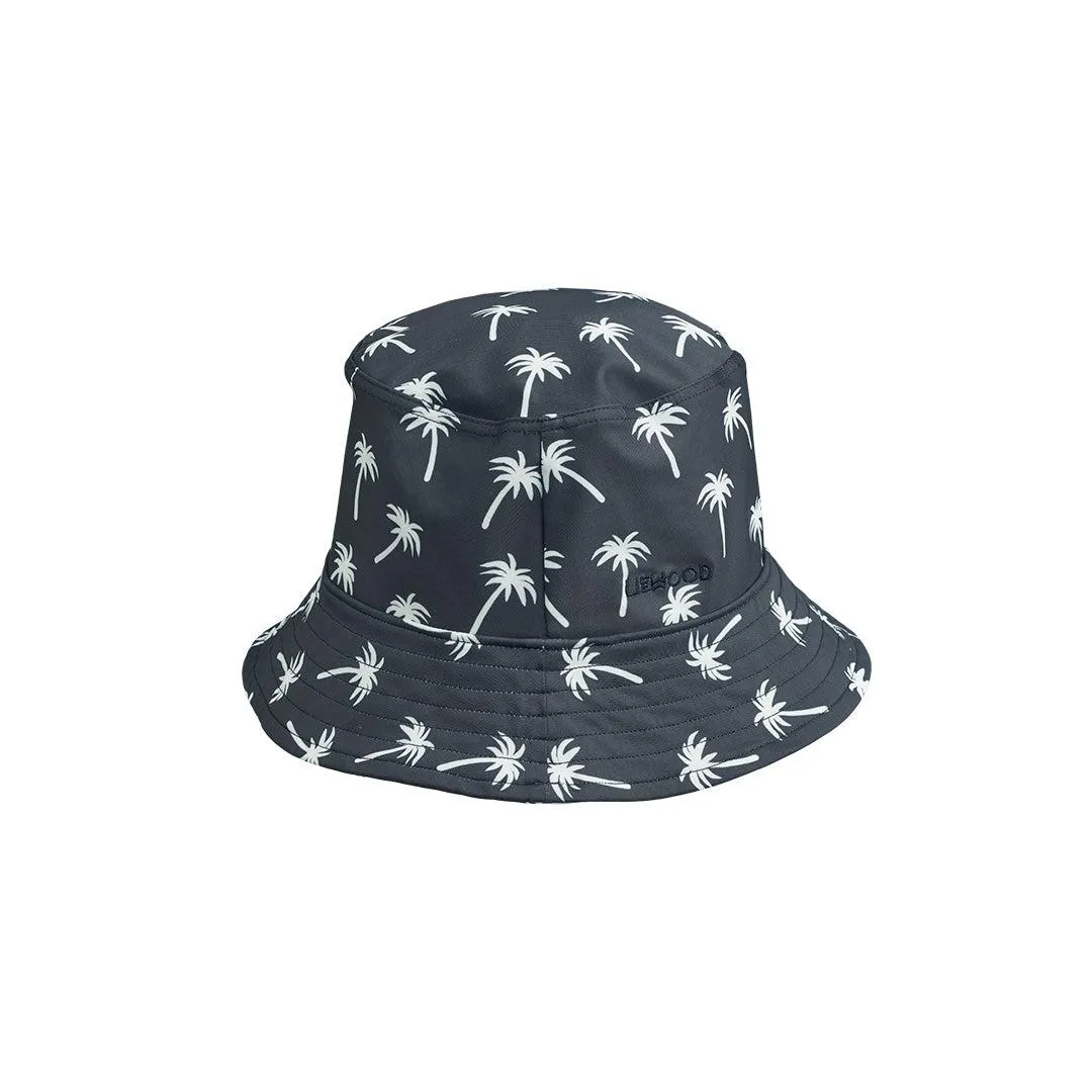 Liewood Matty Sun Hat - Palms/Dark Blue