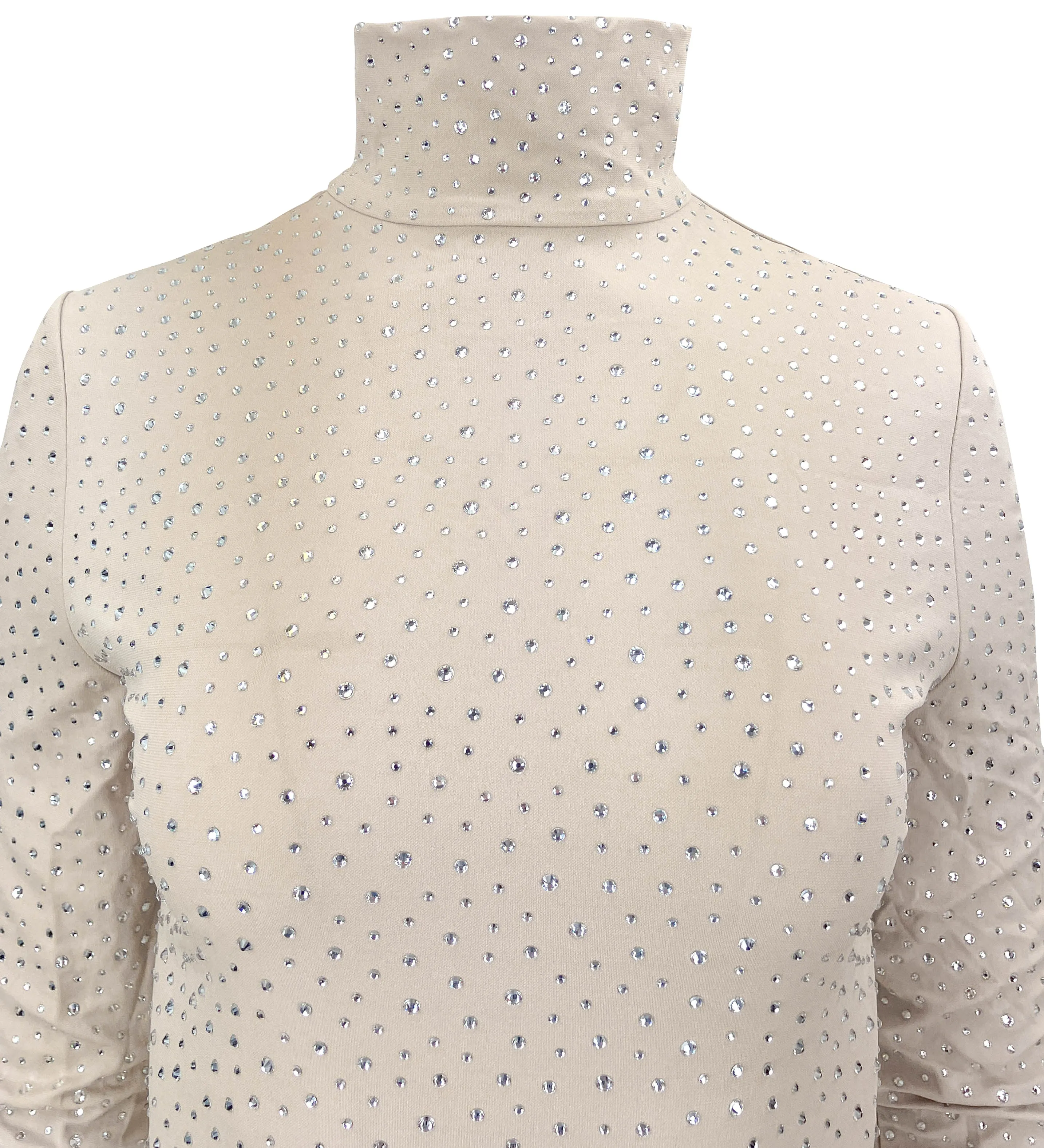 Magda Butrym Crystal Embellished Gown in Beige