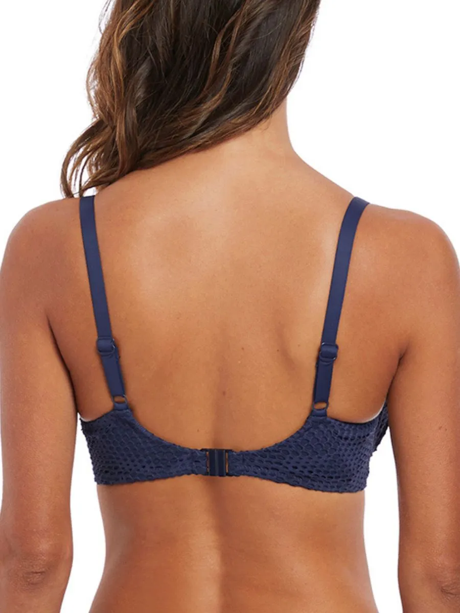 Marseille Moulded Gathered Bikini Top - Twilight