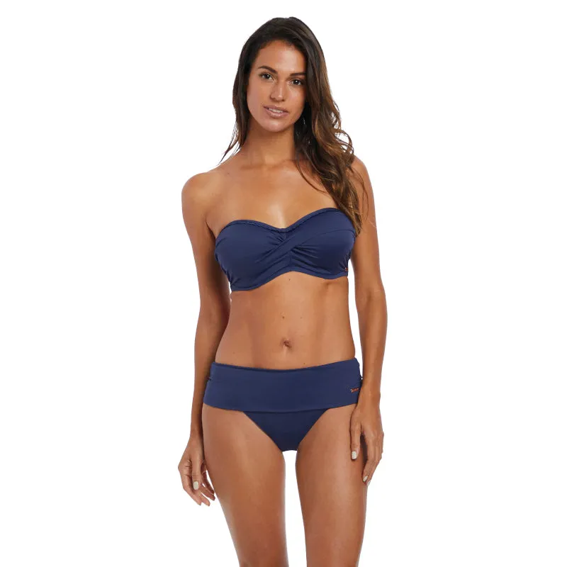 Marseille Twilight Blue Fold Bikini Brief - Fantasie Swim