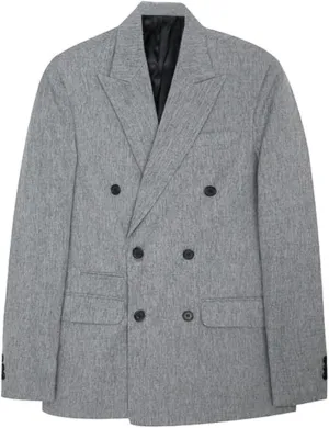 Men's Linen Blazer Double Breasted Casual Daily Homecoming Sport Coat Suit Jacket