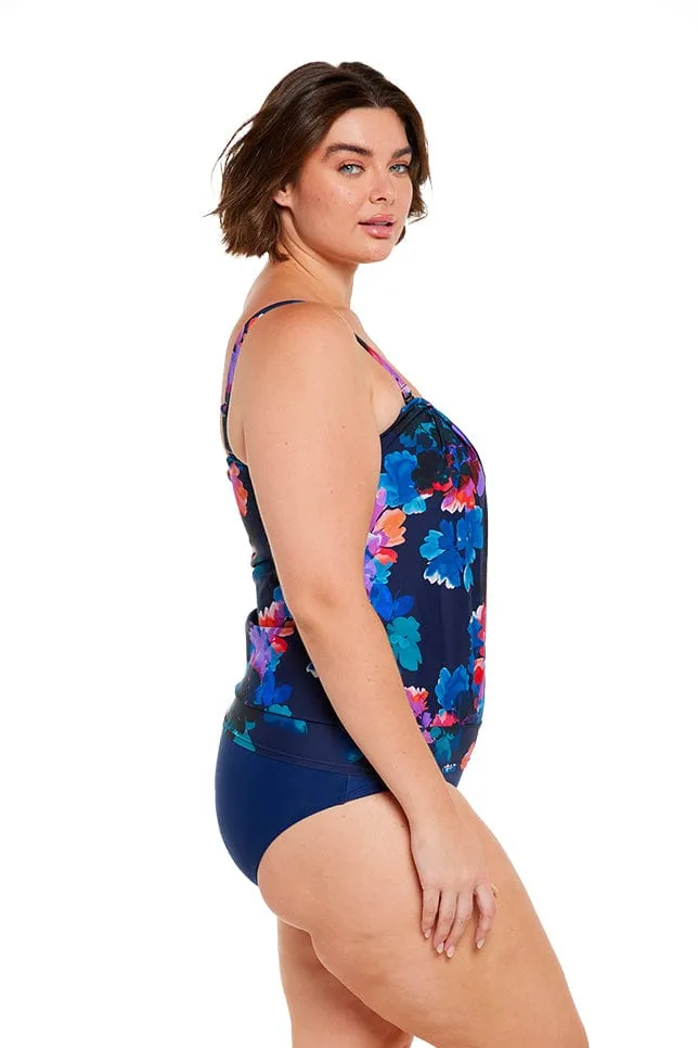 Montego Flouncy Bandeau Tankini Top