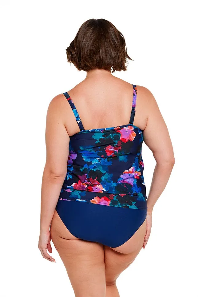 Montego Flouncy Bandeau Tankini Top