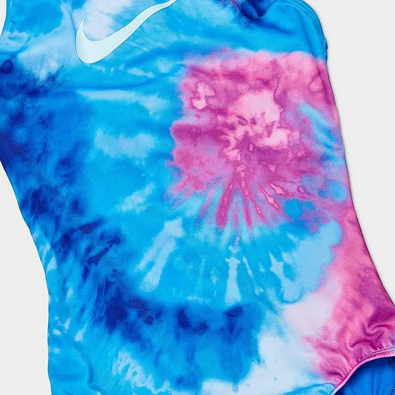 Nike - Girls' Tie Dye Spiderback One Piece (Photo Blue)