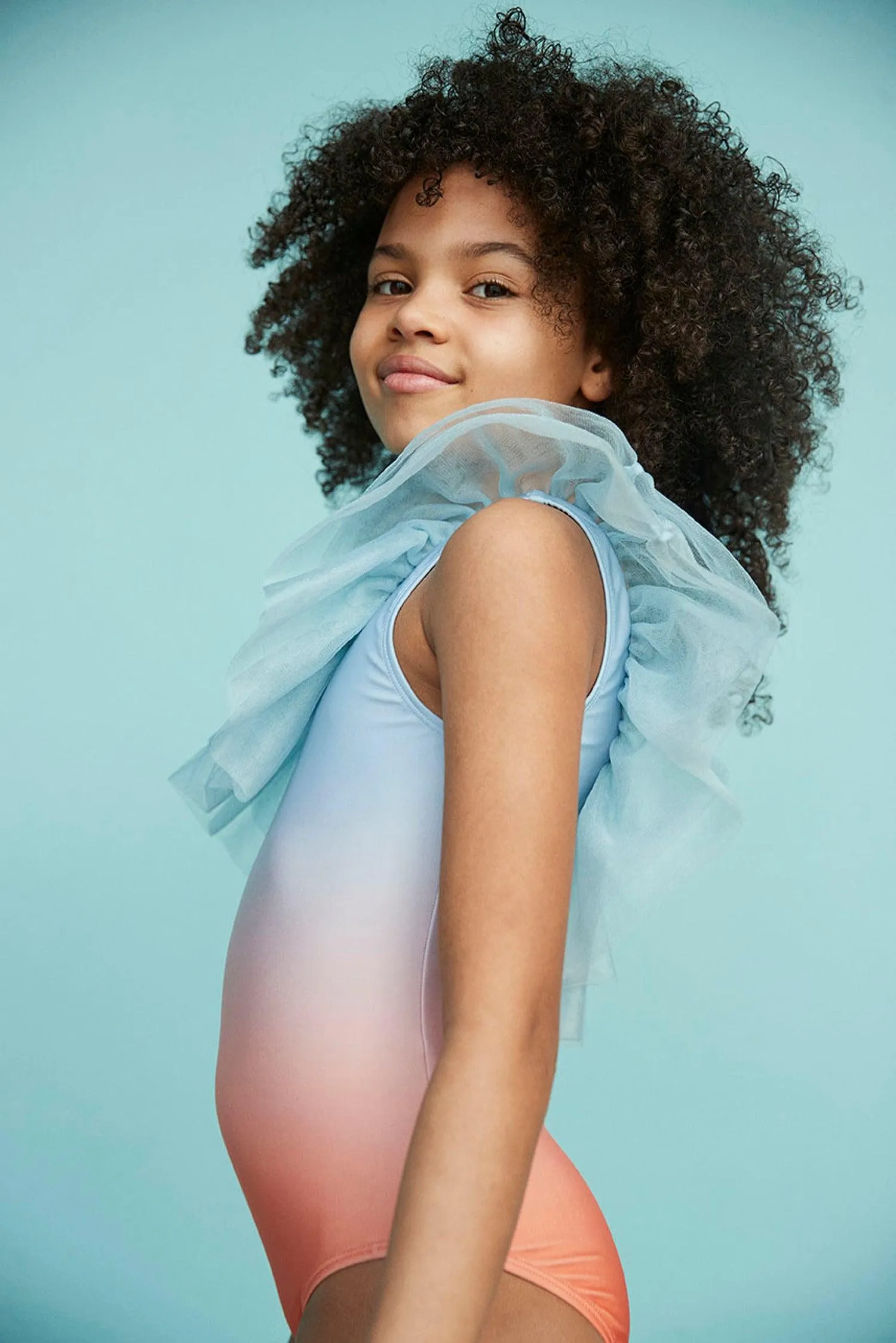 Nilla Asymmetrical Sculptural Swimsuit | Summer Rainbow | Molo