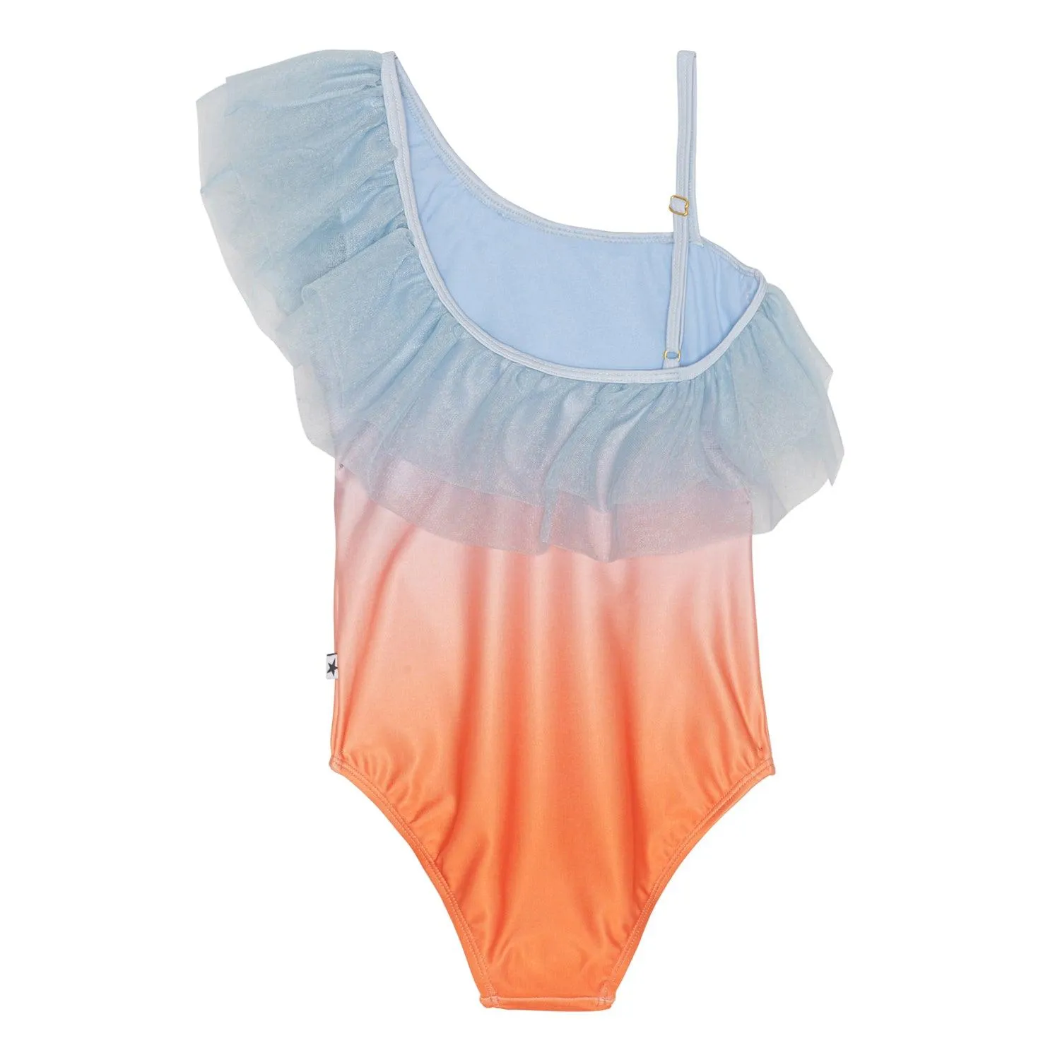 Nilla Asymmetrical Sculptural Swimsuit | Summer Rainbow | Molo