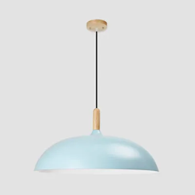 Nordic Aluminum Saucer Pendant Light - Candy Colored, 14"/18" - Perfect for Office