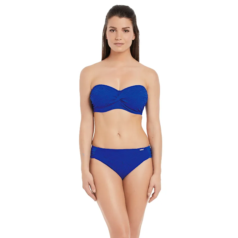 Ottawa Blue Twist Bandeau Multiway Bikini Top - Fantasie Swim