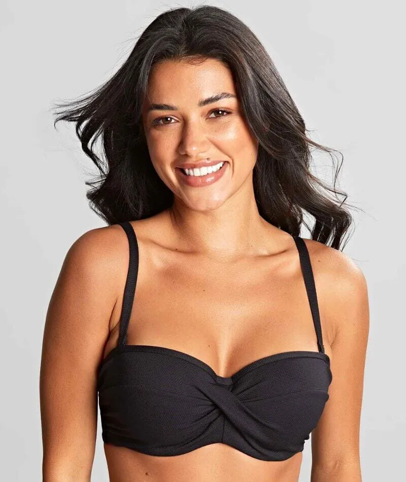 Panache Swimwear Spirit Ella Twist Bandeau Bikini - Black