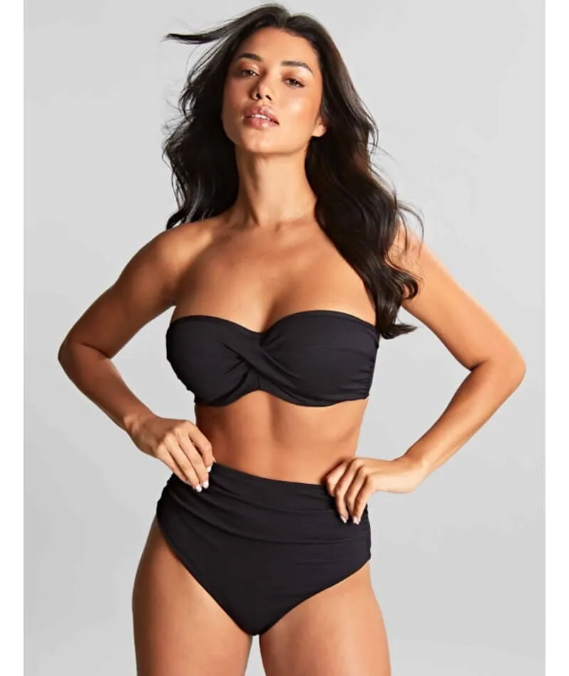 Panache Swimwear Spirit Ella Twist Bandeau Bikini - Black