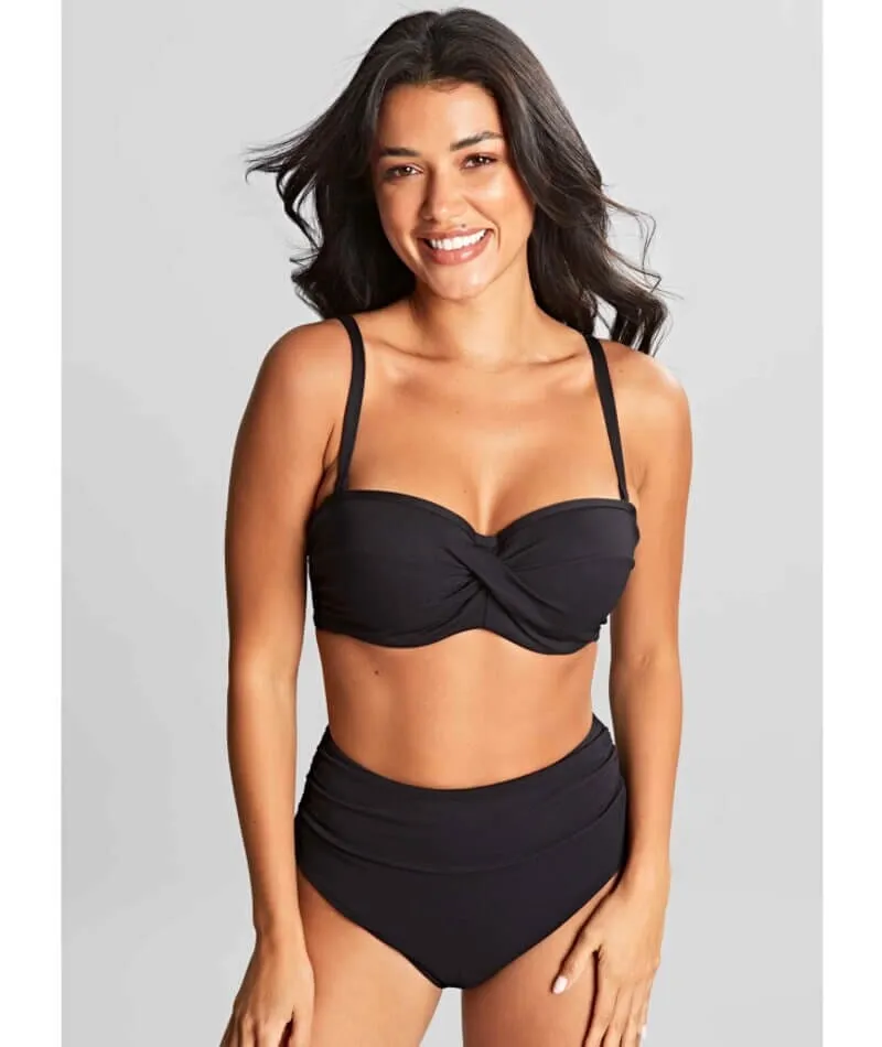 Panache Swimwear Spirit Ella Twist Bandeau Bikini - Black