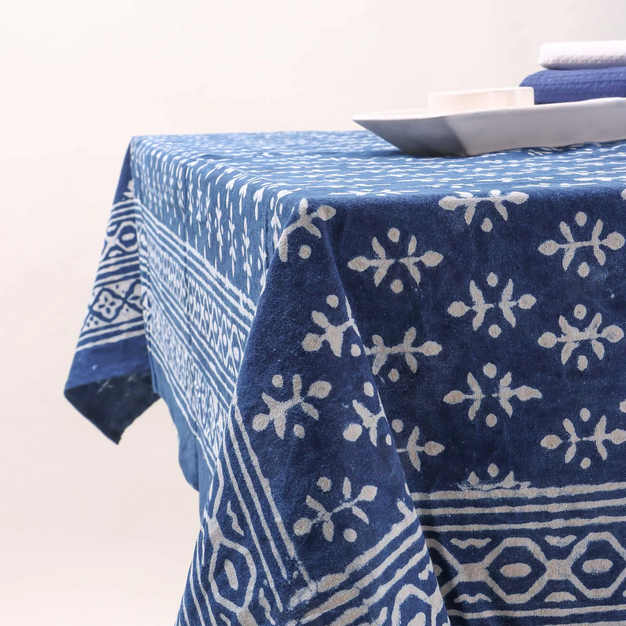 Premium Hand Block Print Cotton Dining Table Cover