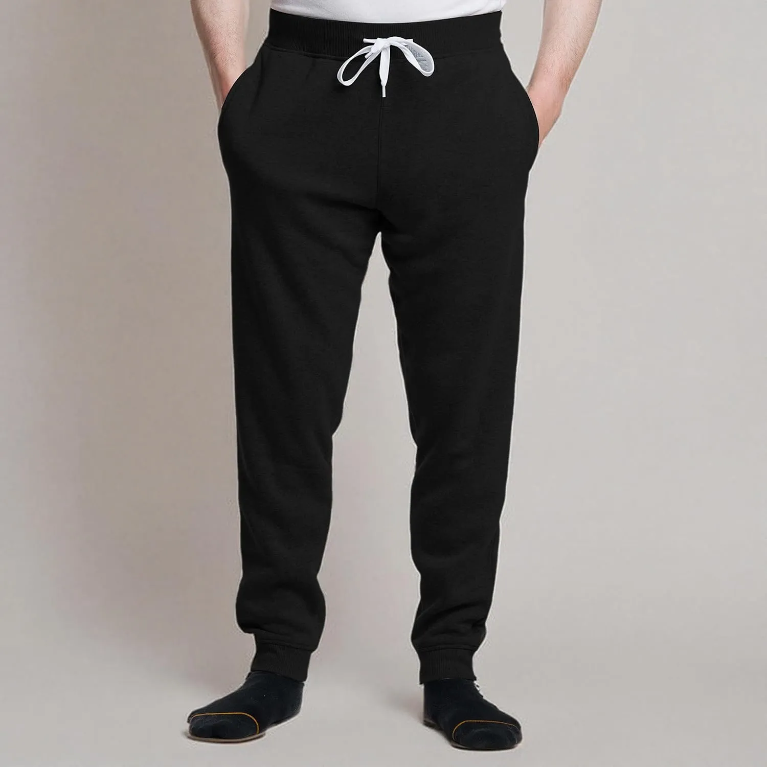 Premium Wear Mens Jogger Sweatpants - Lightweight, Super Soft, 100% Polyester | Elastic Drawstring, Deep Pockets, Tag-Free