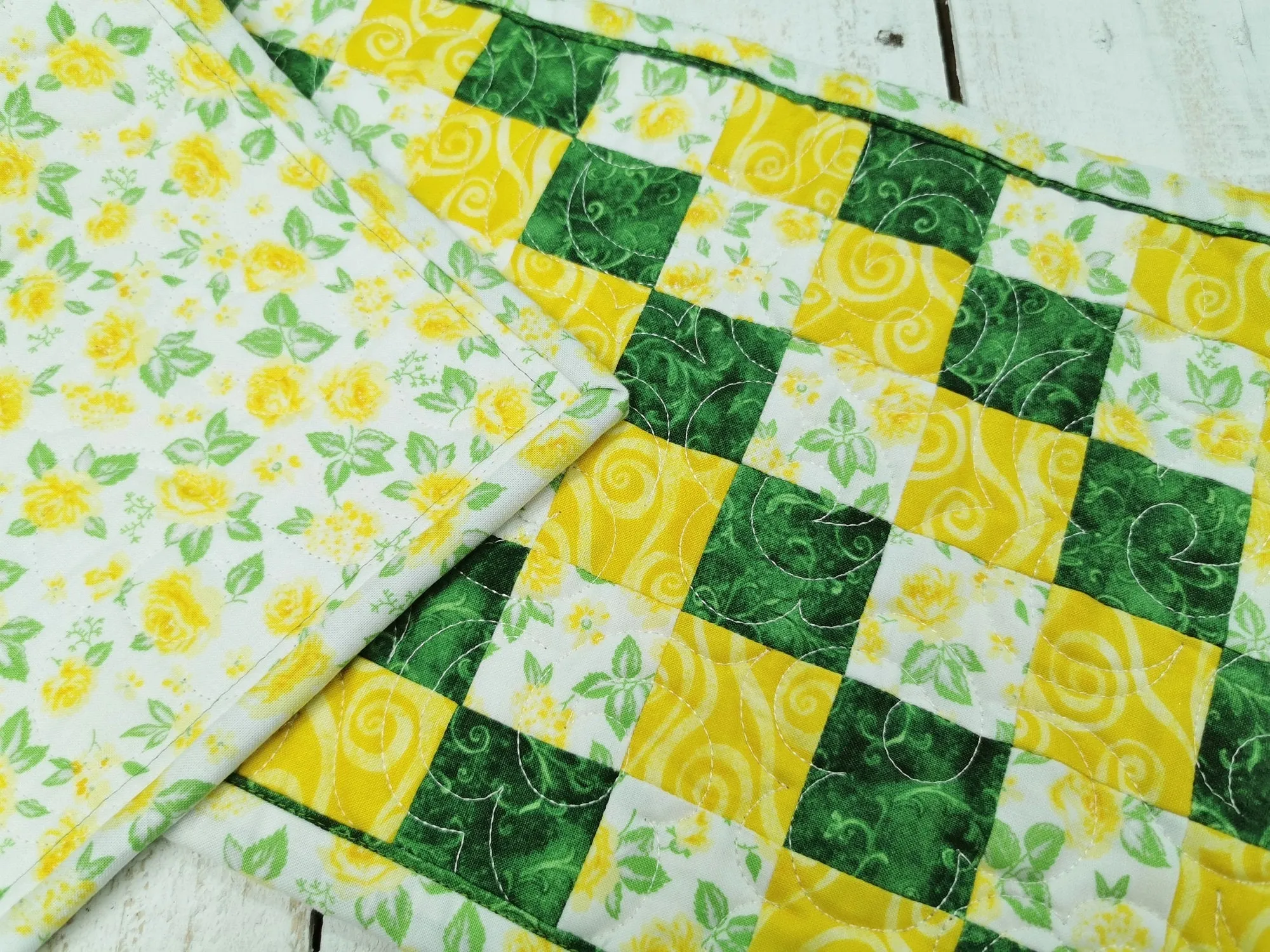 Quilted Table Runner for Summer