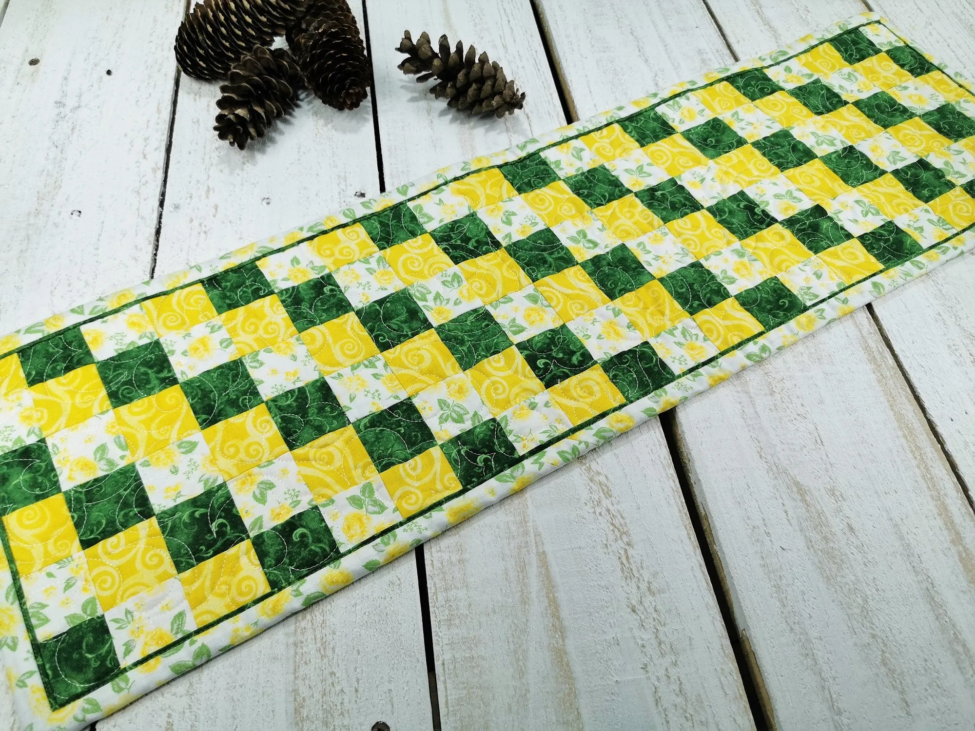 Quilted Table Runner for Summer