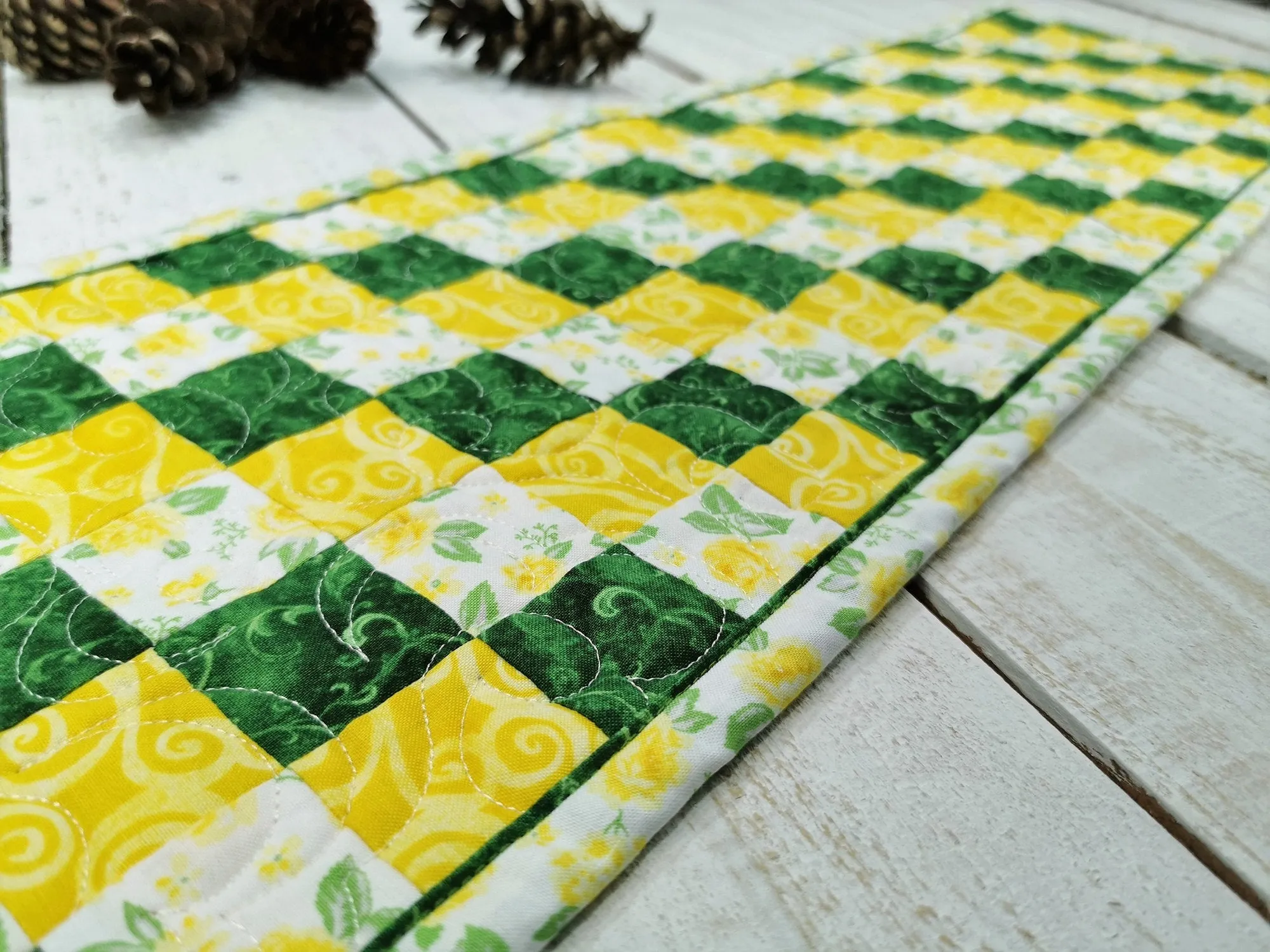 Quilted Table Runner for Summer