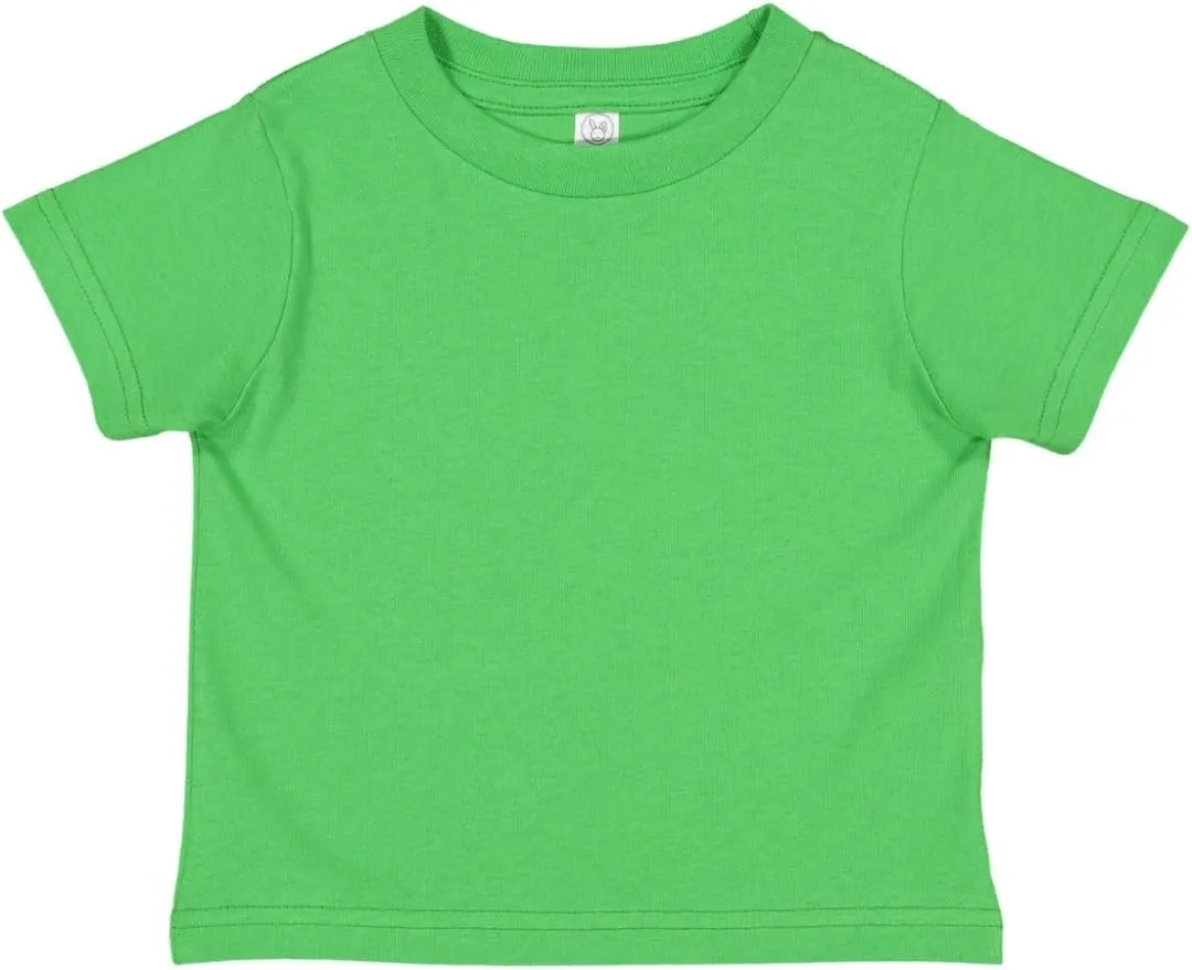 RABBIT SKINS Soft Cotton Toddler T-Shirt Boys Girls | Little Kids Tee| Blank Child Tshirt