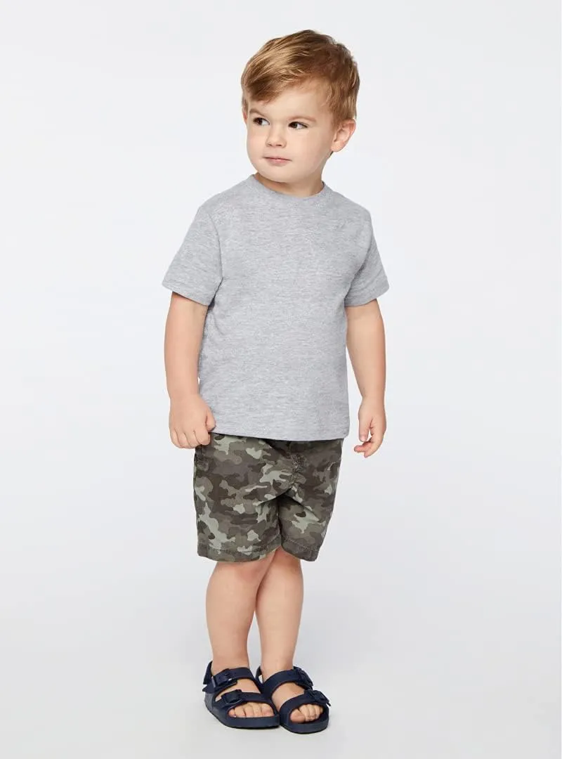 RABBIT SKINS Soft Cotton Toddler T-Shirt Boys Girls | Little Kids Tee| Blank Child Tshirt