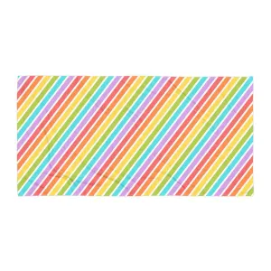 Rainbow Stripe Beach Towel
