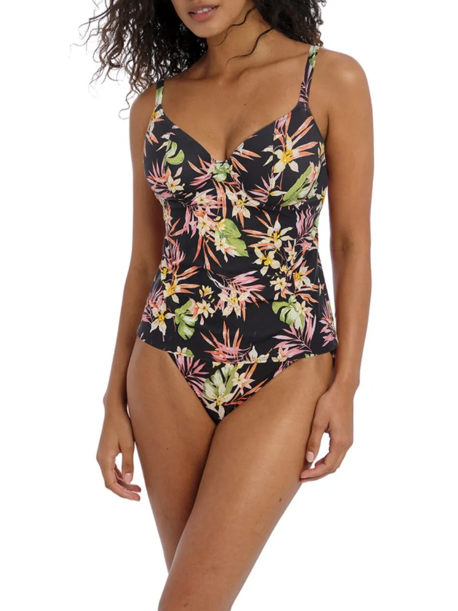 Savanna Sunset Plunge Tankini - Multi