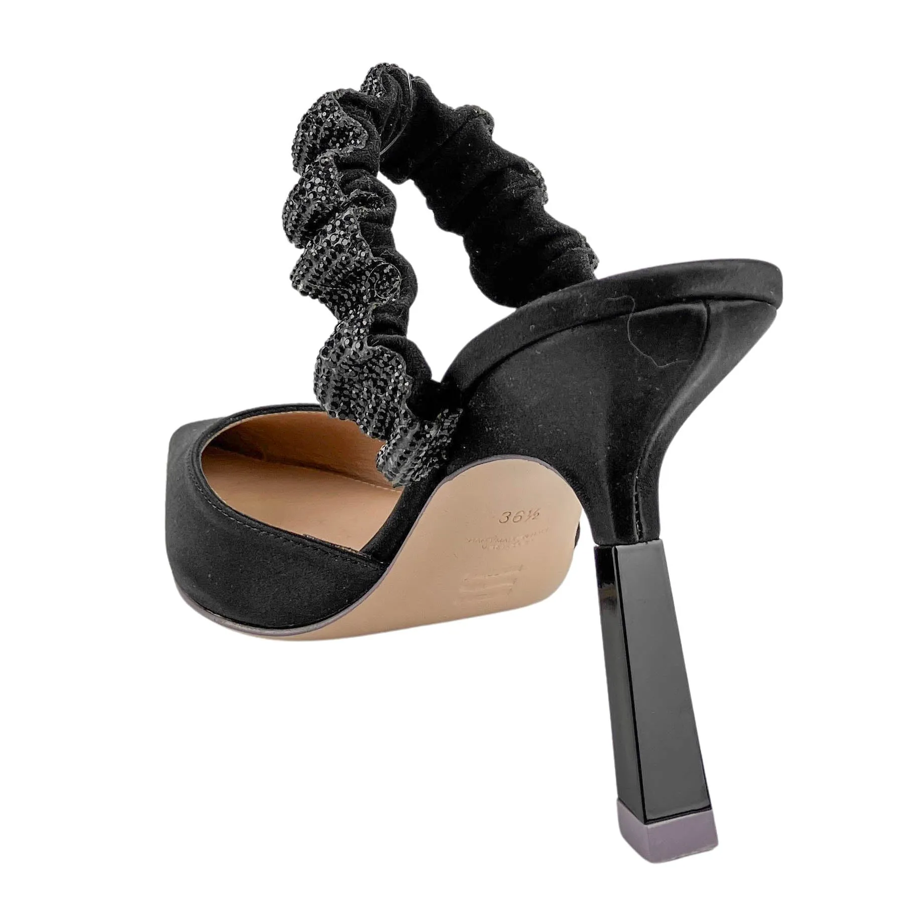 Sebastian Tina Crystal Mules in Black