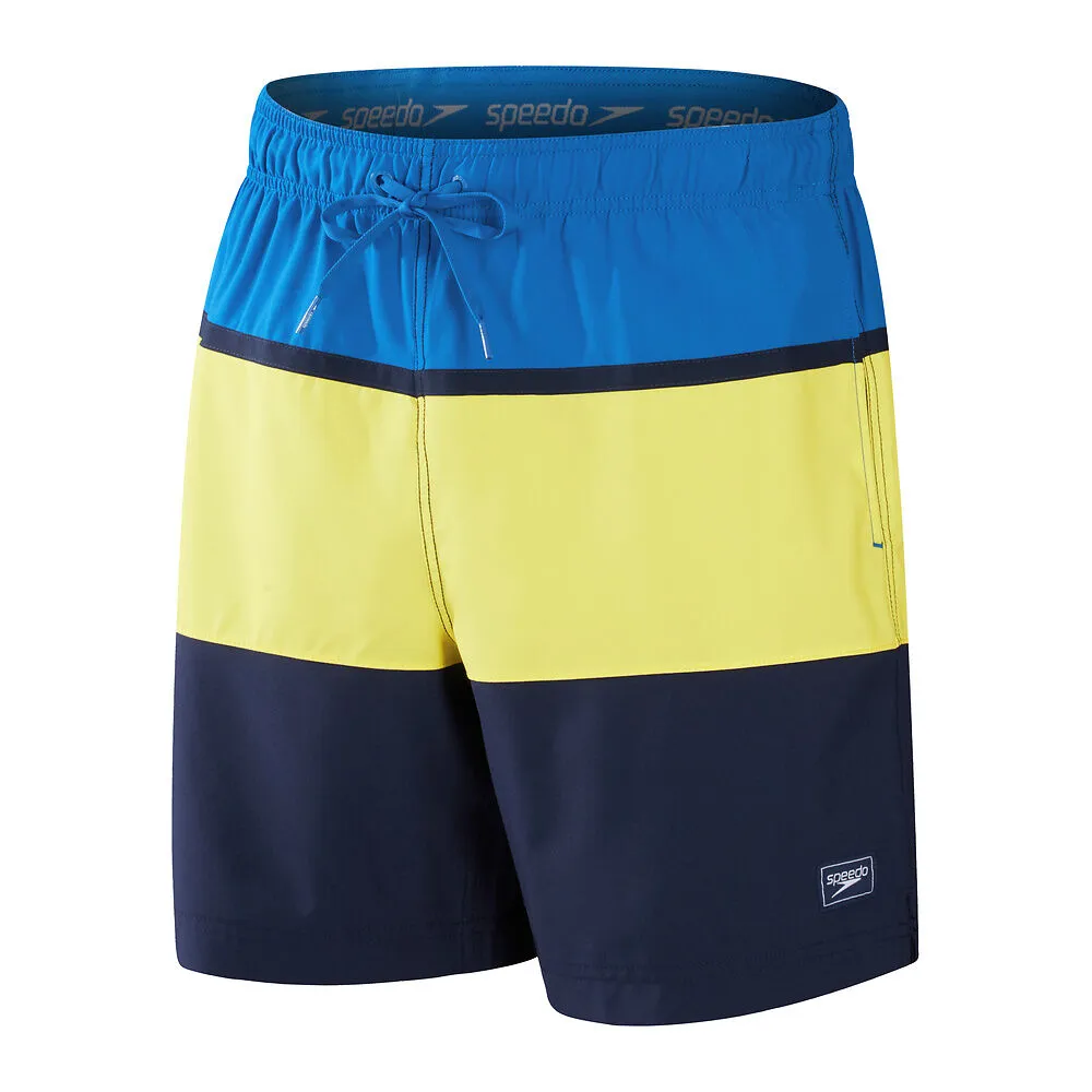 Speedo Mens Colorblock Redondo Edge Volley 17" Shorts
