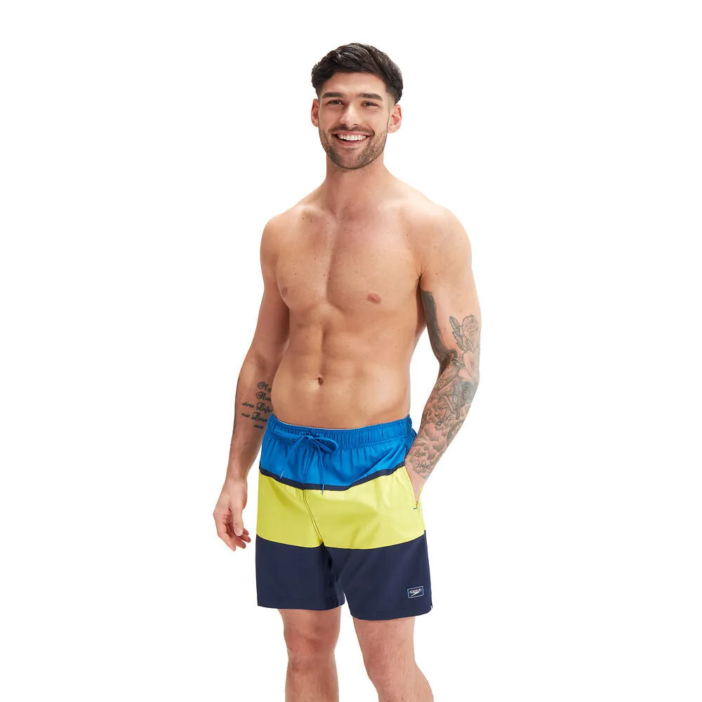 Speedo Mens Colorblock Redondo Edge Volley 17" Shorts