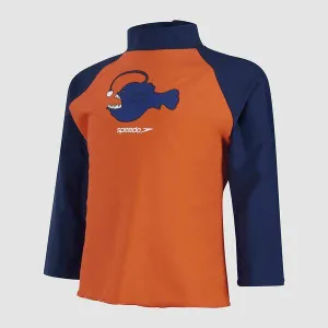 Speedo Toddler Boys Long Sleeve Printed Rash Top