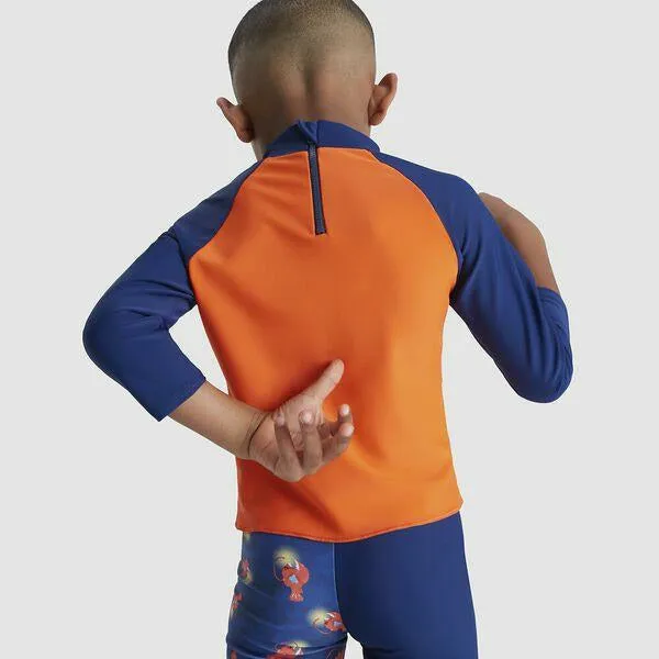 Speedo Toddler Boys Long Sleeve Printed Rash Top