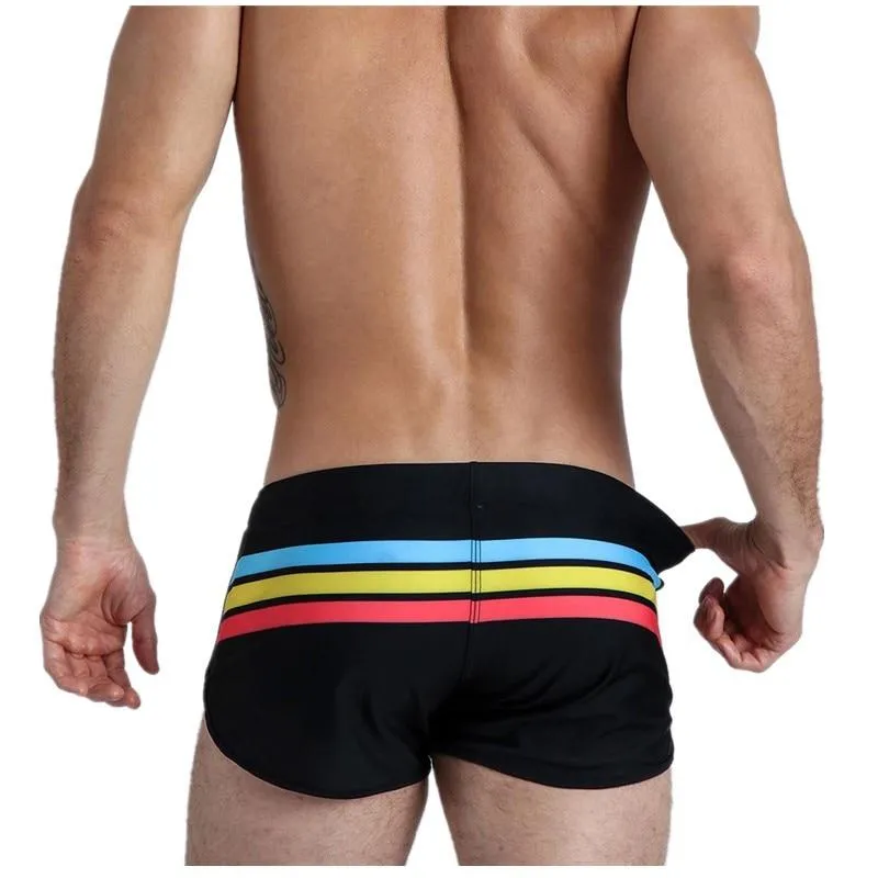 Striped Away Swim Trunks