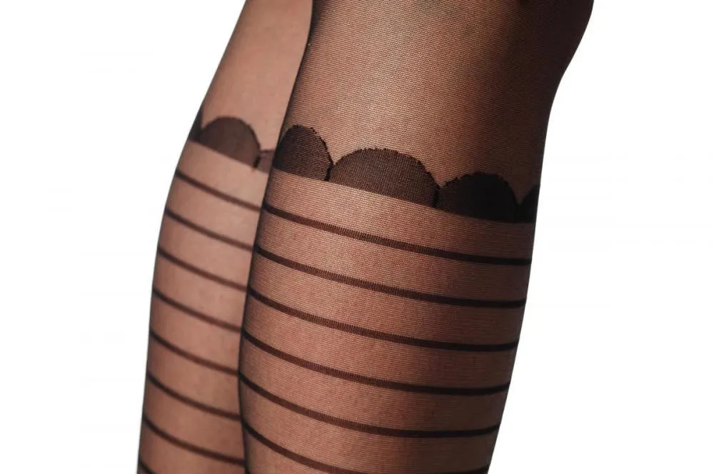 Stripy Sock & Garter