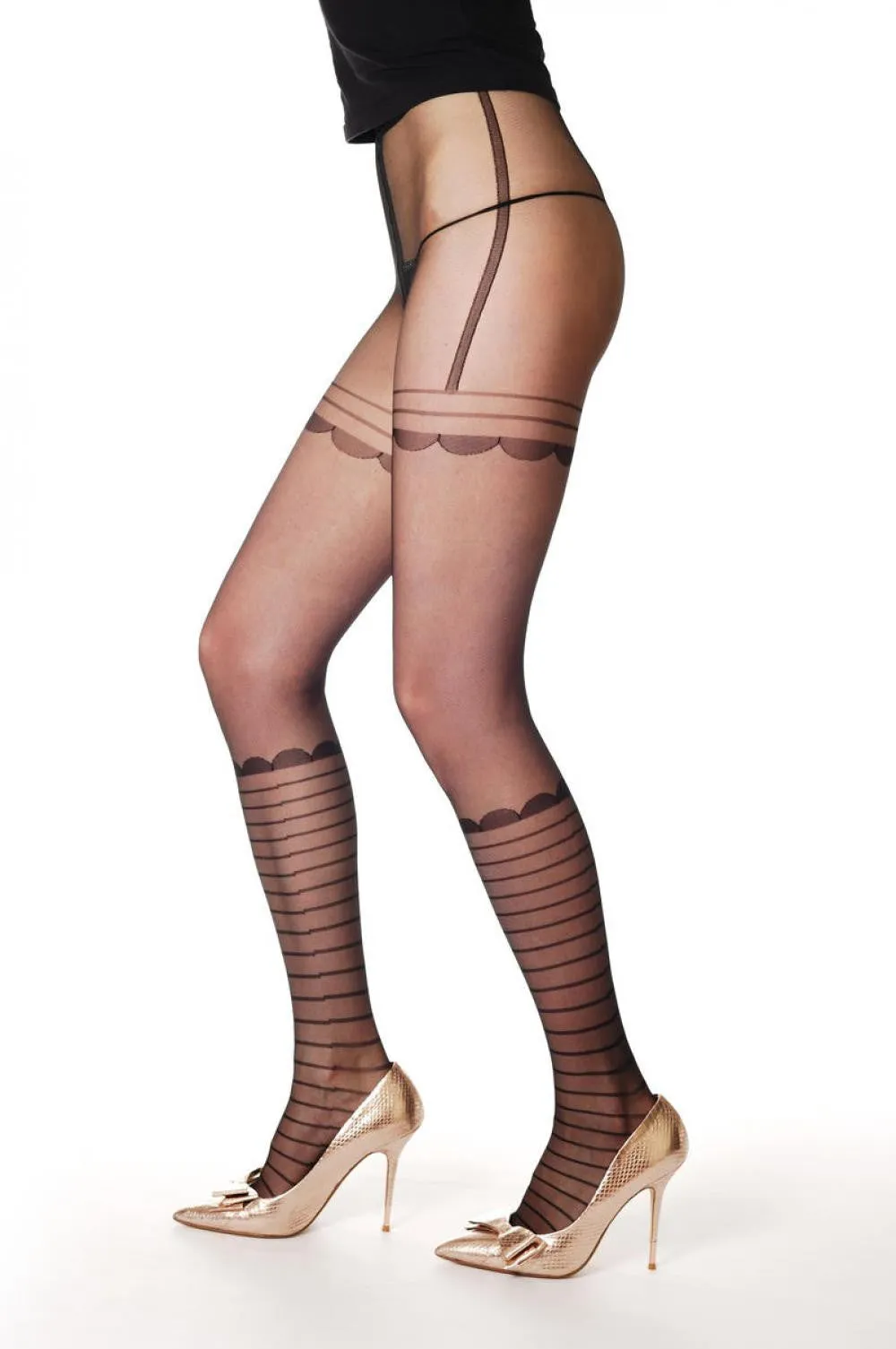 Stripy Sock & Garter