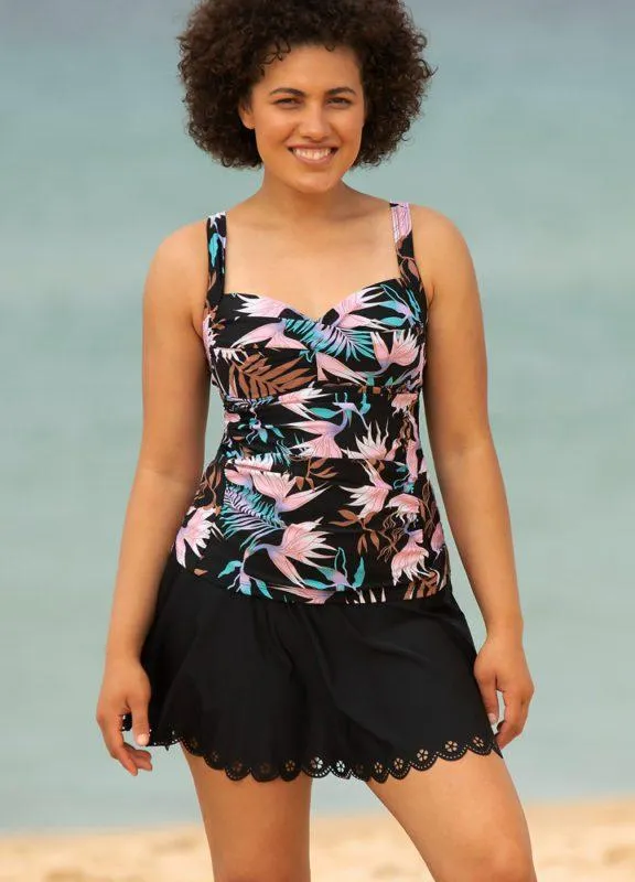 Sustainable Tummy Control Tankini Swimwear Blush Floral