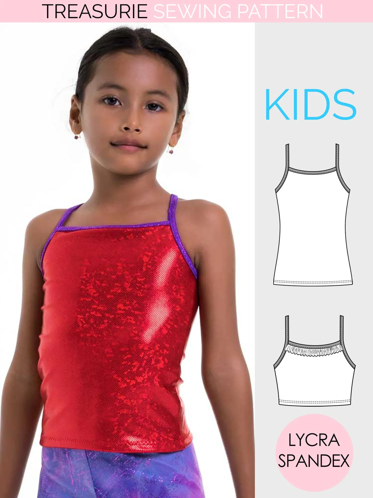 Tops Pattern - Girls Gym & Dance #2 (S506)