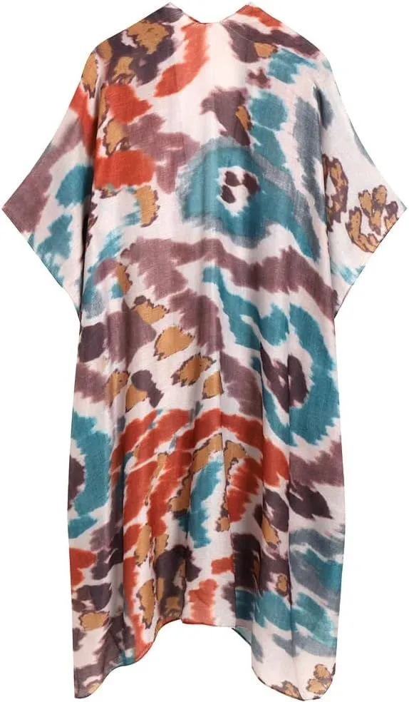 Umjetnost Women's Swimsuit Coverups Summer Beach Cover Up Casual Loose Kimono Cardigans for Swimwear